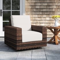 Northridge swivel patio outlet chair with cushions